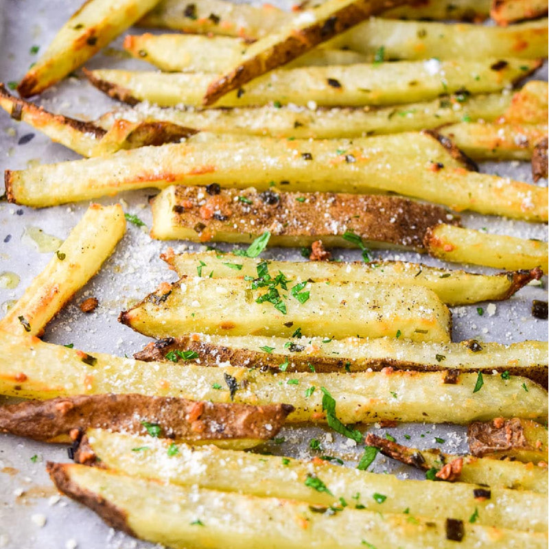 Baked Garlic Parmesan Fries – Kricklewood Farm Sunflower Oil